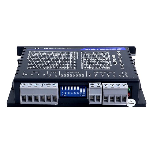 Controlador paso a paso digital serie TE 1,8-5,6A 24-50VDC para motor Nema 23, 24, 34 - DM556TE | StepperOnline Controlador paso a paso digital serie TE 1,8-5,6A 24-50VDC para motor Nema 23, 24, 34 - DM556TE | StepperOnline
