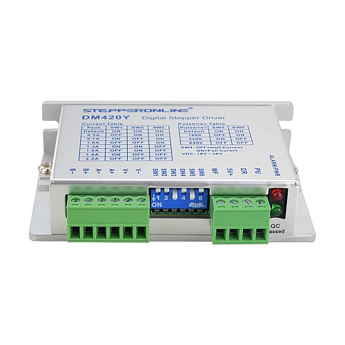 Driver paso a paso digital de la serie Y 0.3-2.2A DC18V-36V para motor paso a paso Nema 11, 14, 17 - DM420Y | StepperOnline Driver paso a paso digital de la serie Y 0.3-2.2A DC18V-36V para motor paso a paso Nema 11, 14, 17 - DM420Y | StepperOnline