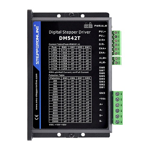 Drivers para motores paso a paso digital 1.0-4.5A 18-50VDC para motor paso a paso Nema 17, 23, 24 Drivers para motores paso a paso digital 1.0-4.5A 18-50VDC para motor paso a paso Nema 17, 23, 24