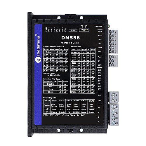 Drivers para motores digital Leadshine 0.5-5.6A 20-50VDC para motor Nema 17, 23, 24 Drivers para motores digital Leadshine 0.5-5.6A 20-50VDC para motor Nema 17, 23, 24
