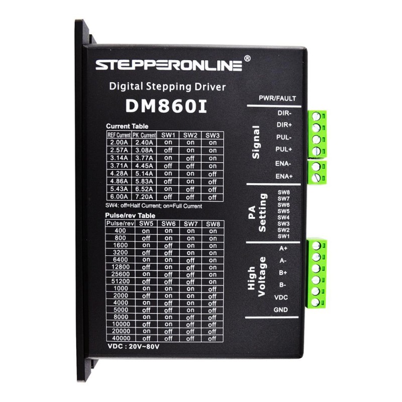 EE. UU. en oferta - Kit CNC paso a paso de 1 eje 8,0Nm(1132,89oz.in) Motor paso a paso Nema 34 y controlador - US-1-DM860I-34HS39 | StepperOnline
