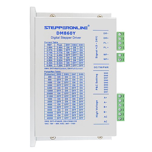 Kit de motor Nema 34 12Nm Key-way Single Shaft para máquina de mascarilla - 34KIT-120S | StepperOnline