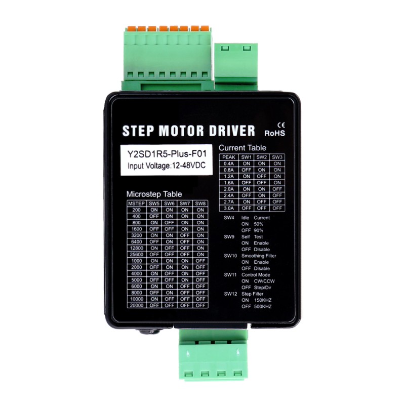 Controlador de motor paso a paso de pulso CC 0.4-3.0A 12-48VDC para motor paso a paso Nema 11, 14, 17, 23