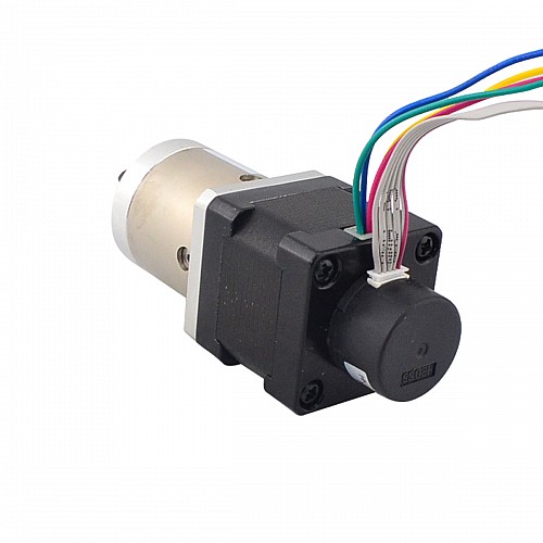 Paso a paso con engranajes de circuito cerrado Nema 14 L = 34 mm Gear Raio 19: 1 Codificador 300CPR