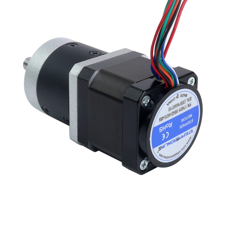 Motor paso a paso Nema 17 con relación de engranajes de caja de cambios 10:1 y codificador magnético 1000PPR (4000CPR) Motor paso a paso Nema 17 con relación de engranajes de caja de cambios 10:1 y codificador magnético 1000PPR (4000CPR)