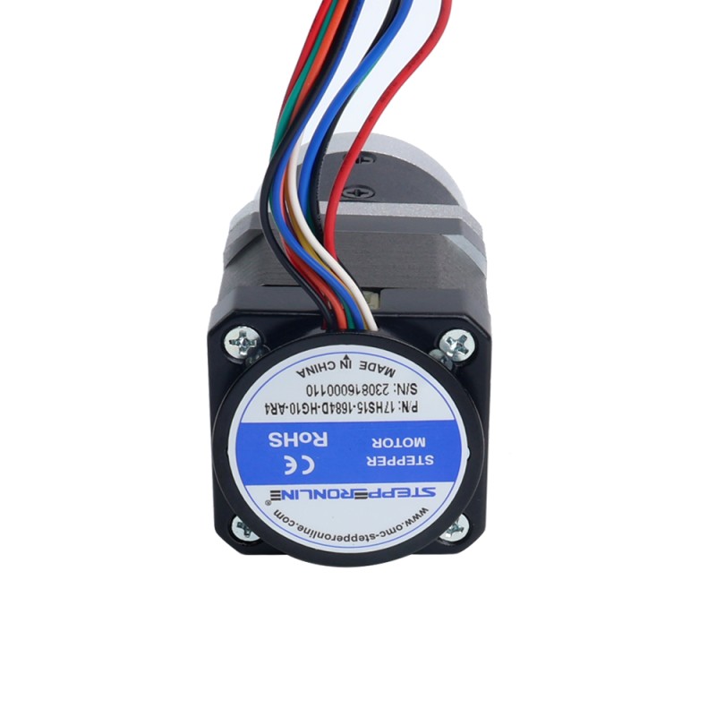 Motor paso a paso Nema 17 con relación de engranajes de caja de cambios 10:1 y codificador magnético 1000PPR (4000CPR) Motor paso a paso Nema 17 con relación de engranajes de caja de cambios 10:1 y codificador magnético 1000PPR (4000CPR)