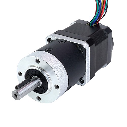 Motor paso a paso Nema 17 con relación de engranajes de caja de cambios 10:1 y codificador magnético 1000PPR (4000CPR) - 17HS15-1684D-HG10-AR4 | StepperOnline
