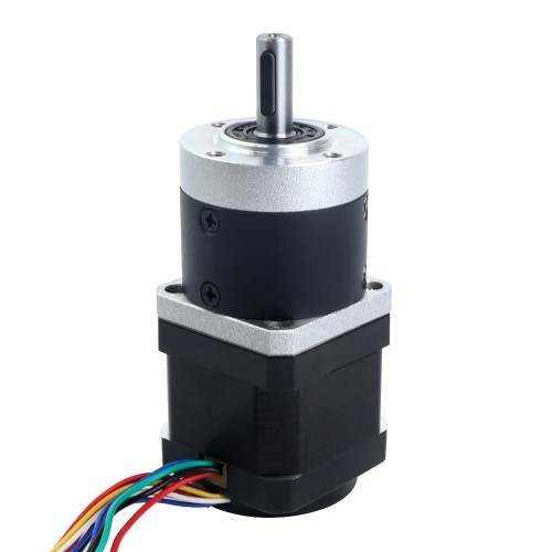 Motor paso a paso Nema 17 con relación de engranajes de caja de cambios 10:1 y codificador magnético 1000PPR (4000CPR) - 17HS15-1684D-HG10-AR4 | StepperOnline