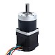 Motor paso a paso Nema 17 con relación de engranajes de caja de cambios 10:1 y codificador magnético 1000PPR (4000CPR) - 17HS15-1684D-HG10-AR4 | StepperOnline