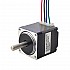 Doble eje Nema 11 bipolar 1,8grados 7Ncm(9,91oz.in) 0,67A 28x28x31,5mm 4 cables