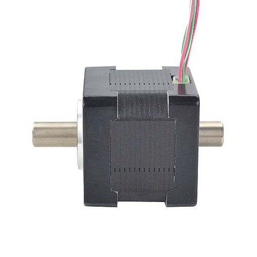 Motor de doble eje Nema 14, eje hueco, bipolar, 16Ncm(22,66oz.in), 1,25A, 35x35x35mm Motor de doble eje Nema 14, eje hueco, bipolar, 16Ncm(22,66oz.in), 1,25A, 35x35x35mm