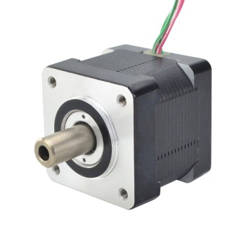 Motor de doble eje Nema 14, eje hueco, bipolar, 16Ncm(22,66oz.in), 1,25A, 35x35x34.5mm