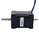 Doble eje Nema 14 bipolar 1,8grados 40Ncm(56,64oz.in) 1,5A 35,2x35,2x52mm 4 cables