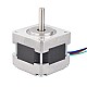 Nema 16 Bipolar 1.8deg 21Ncm(29.74oz.in) 0.4A 39x39x34mm 4 Hilos Nema 16 Bipolar 1.8deg 21Ncm(29.74oz.in) 0.4A 39x39x34mm 4 Hilos