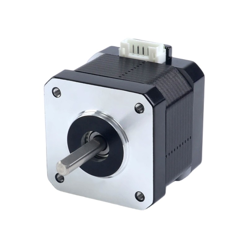 Motor paso a paso bipolar Nema 17 42Ncm(59,48oz.in) 1,7A 42x42x37,5mm 4 cables con cable de 1m y conector - 17HE15-1704S | StepperOnline