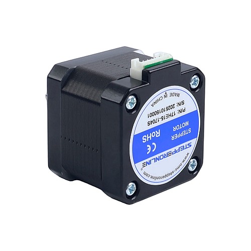 Motor paso a paso bipolar Nema 17 42Ncm(59,48oz.in) 1,7A 42x42x37,5mm 4 cables con cable de 1m y conector - 17HE15-1704S | StepperOnline Motor paso a paso bipolar Nema 17 42Ncm(59,48oz.in) 1,7A 42x42x37,5mm 4 cables con cable de 1m y conector - 17HE15-1704S | StepperOnline