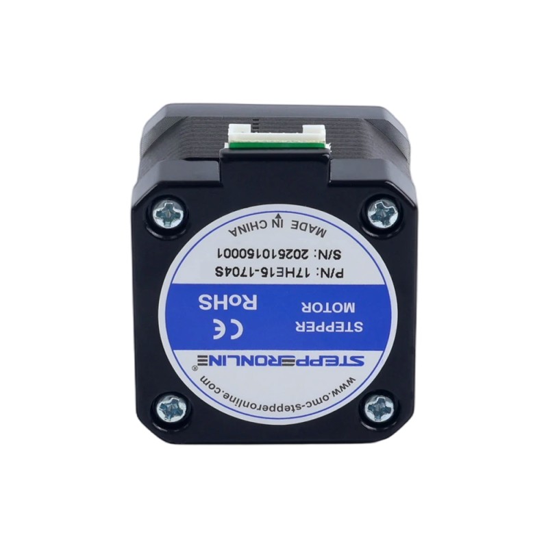 Motor paso a paso bipolar Nema 17 42Ncm(59,48oz.in) 1,7A 42x42x37,5mm 4 cables con cable de 1m y conector - 17HE15-1704S | StepperOnline
