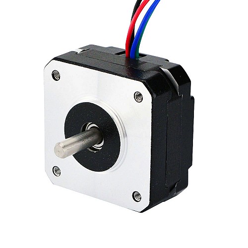 Nema 17 Bipolar 0.9deg 11Ncm (15.58oz.in)1.2A 42x42x21mm 4 Hilos Nema 17 Bipolar 0.9deg 11Ncm (15.58oz.in)1.2A 42x42x21mm 4 Hilos