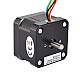 Doble eje Nema 17 Unipolar 0.9deg 16Ncm(22.66oz.in) 0.3A 42x42x34mm 6 Hilos Doble eje Nema 17 Unipolar 0.9deg 16Ncm(22.66oz.in) 0.3A 42x42x34mm 6 Hilos