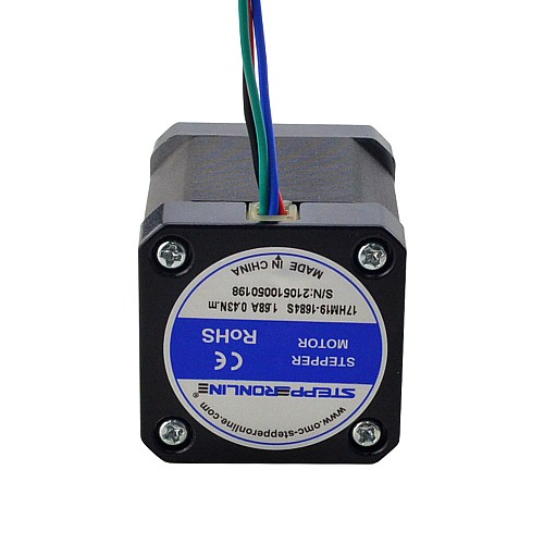 Nema 17 Bipolar 0.9deg 44Ncm(62.3oz.in) 1.68A 42x42x47mm 4 Hilos