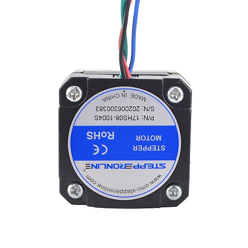 Motor pasoA paso bipolar Nema 17 1.8deg 16Ncm(22.66oz.in) 1A Motor extrusor 42x42x20mm 4 cables Motor pasoA paso bipolar Nema 17 1.8deg 16Ncm(22.66oz.in) 1A Motor extrusor 42x42x20mm 4 cables