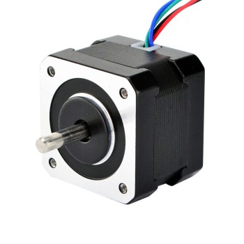 Doble eje Nema 17 bipolar 1,8 grados 26Ncm(36,82oz.in) 0,4A 42x42x34mm 4 cables