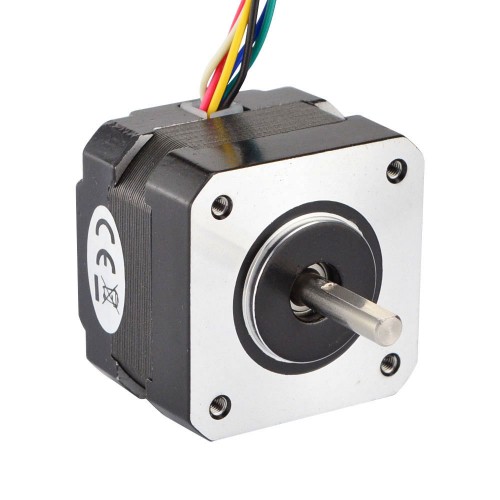 Doble eje Nema 17 Unipolar 16Ncm(22.66oz.in) 0.95A 42x42x33mm 6 Hilos Doble eje Nema 17 Unipolar 16Ncm(22.66oz.in) 0.95A 42x42x33mm 6 Hilos