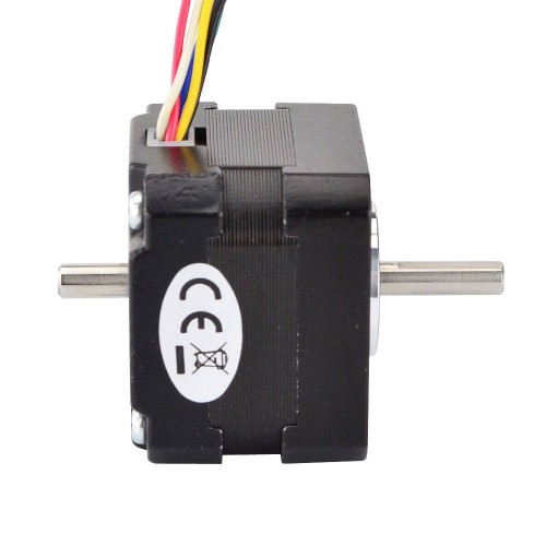 Doble eje Nema 17 Unipolar 16Ncm(22.66oz.in) 0.95A 42x42x33mm 6 Hilos Doble eje Nema 17 Unipolar 16Ncm(22.66oz.in) 0.95A 42x42x33mm 6 Hilos