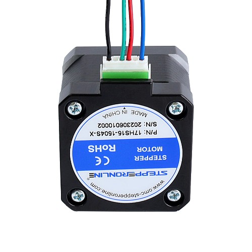 Nema 17 Bipolar 45Ncm(63.74oz.in) 1.5A 42x42x39mm 4 Cables con conector pin de 300mm Nema 17 Bipolar 45Ncm(63.74oz.in) 1.5A 42x42x39mm 4 Cables con conector pin de 300mm