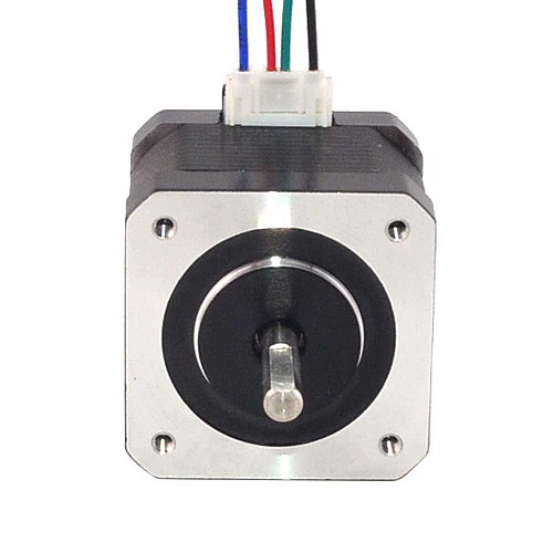 Nema 17 Bipolar 45Ncm(63.74oz.in) 1.5A 42x42x39mm 4 Cables con conector pin de 300mm Nema 17 Bipolar 45Ncm(63.74oz.in) 1.5A 42x42x39mm 4 Cables con conector pin de 300mm