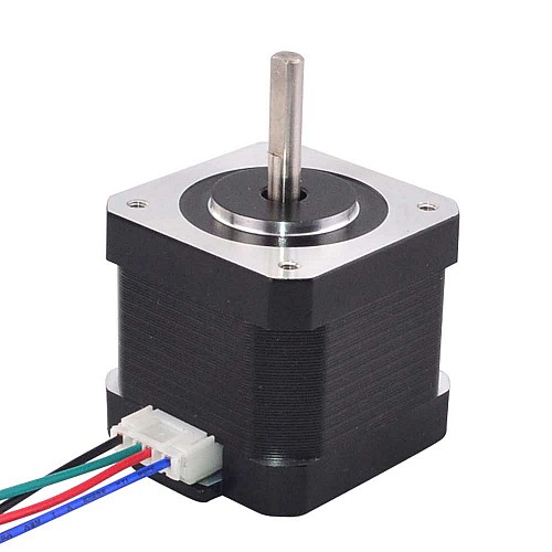 Nema 17 Bipolar 45Ncm(63.74oz.in) 1.5A 42x42x39mm 4 Cables con conector pin de 300mm Nema 17 Bipolar 45Ncm(63.74oz.in) 1.5A 42x42x39mm 4 Cables con conector pin de 300mm