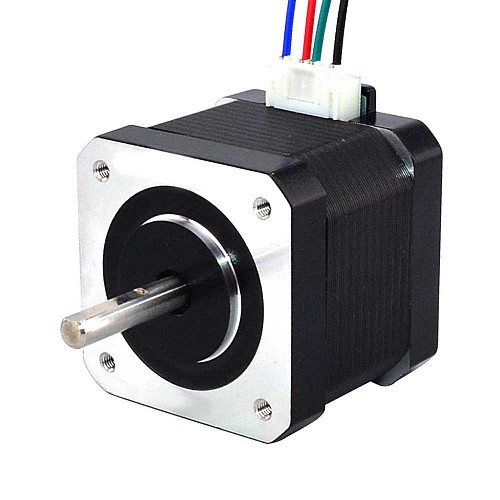 Nema 17 Bipolar 45Ncm(63.74oz.in) 1.5A 42x42x39mm 4 Cables con conector pin de 300mm Nema 17 Bipolar 45Ncm(63.74oz.in) 1.5A 42x42x39mm 4 Cables con conector pin de 300mm