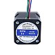 Nema 17 Bipolar 45Ncm(63.74oz.in) 2A 42x42x40mm 4 Hilos con 1m de Cable y Conector