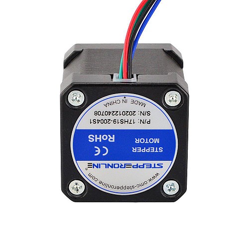 Nema 17 Bipolar 59Ncm(83.55oz.in) 2A 42x48mm 4 Hilos con 1m de Cable y Conector Nema 17 Bipolar 59Ncm(83.55oz.in) 2A 42x48mm 4 Hilos con 1m de Cable y Conector