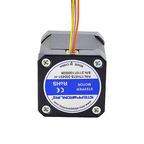 Motor paso a paso de alta temperatura Nema 17 59Ncm(84oz.in) Clase de aislamiento H 180C Motor paso a paso de alta temperatura Nema 17 59Ncm(84oz.in) Clase de aislamiento H 180C