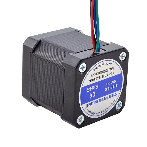 Eje de corte D completo Nema 17 Bipolar 59Ncm(83.55oz.in) 2A 42x42x48mm 4 Cables con cable de 1 m y conector Eje de corte D completo Nema 17 Bipolar 59Ncm(83.55oz.in) 2A 42x42x48mm 4 Cables con cable de 1 m y conector