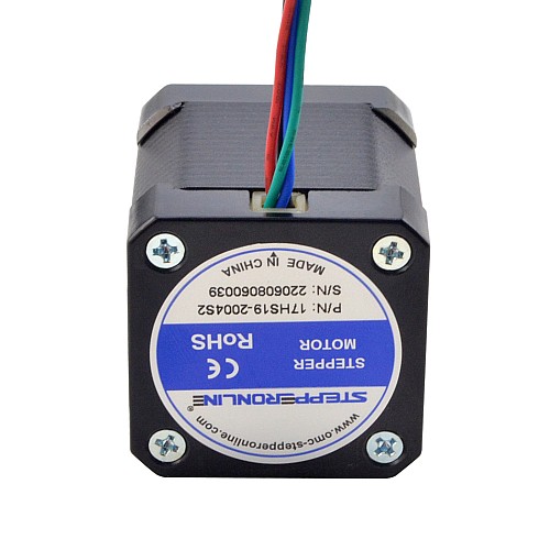 Eje de corte D completo Nema 17 Bipolar 59Ncm(83.55oz.in) 2A 42x42x48mm 4 Cables con cable de 1 m y conector Eje de corte D completo Nema 17 Bipolar 59Ncm(83.55oz.in) 2A 42x42x48mm 4 Cables con cable de 1 m y conector