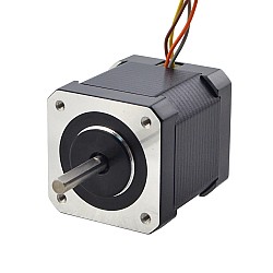 Motor paso a paso Nema 17 alta temperatura 55Ncm(77,93oz.in) Longitud del eje 38mm con conector