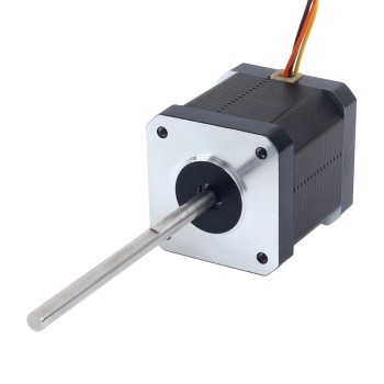 Motor Paso a Paso Nema 17 Alta Temperatura 55Ncm(77,93oz.in) 80mm Eje tipo D Φ5mm Clase de Aislamiento H 180C