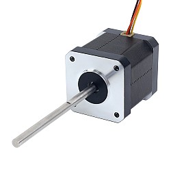 Motor Paso a Paso Nema 17 Alta Temperatura 55Ncm(77,93oz.in) 80mm Eje tipo D Φ5mm Clase de Aislamiento H 180C