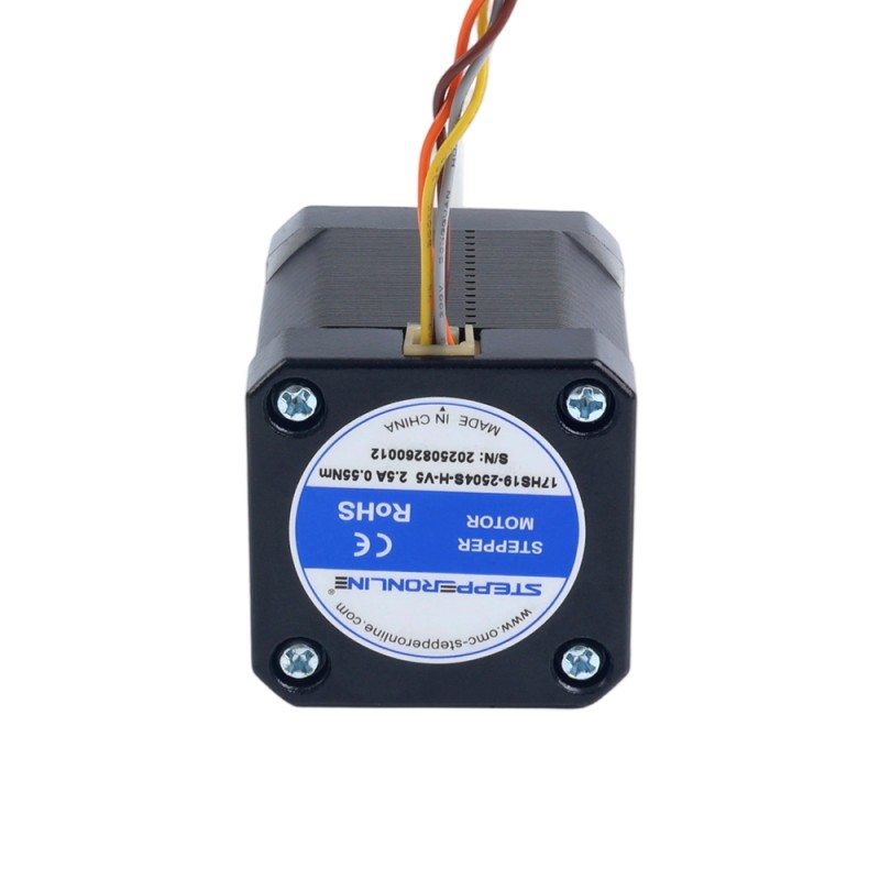 Motor Paso a Paso Nema 17 Alta Temperatura 55Ncm(77,93oz.in) 80mm Eje tipo D Φ5mm Clase de Aislamiento H 180C