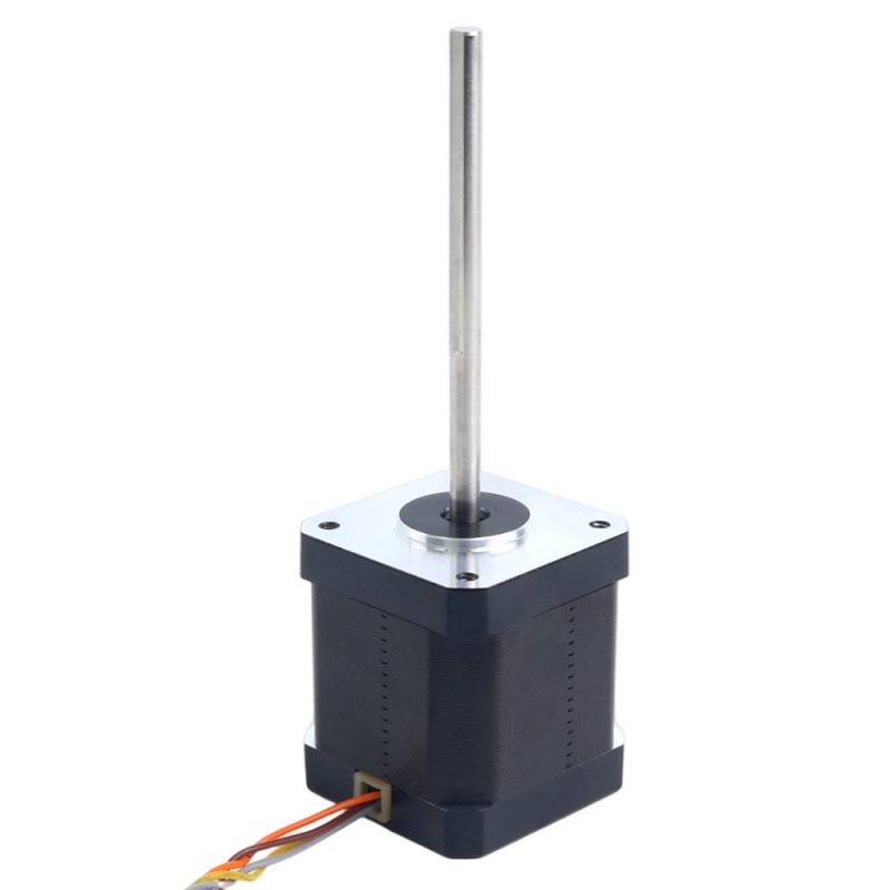 Motor Paso a Paso Nema 17 Alta Temperatura 55Ncm(77,93oz.in) 80mm Eje tipo D Φ5mm Clase de Aislamiento H 180C