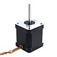 Motor paso a paso de alta temperatura Nema 17, 55Ncm(77,93oz.in), eje tipo D de 5mm, 38mm, clase de aislamiento H 180 °C, conector JST-XH - 17HS19-2504S-H-V6 | StepperOnline