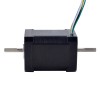 Doble eje Nema 17 bipolar 1,8 grados 65Ncm(92oz.in) 1,2A 42x42x60 mm 6 cables