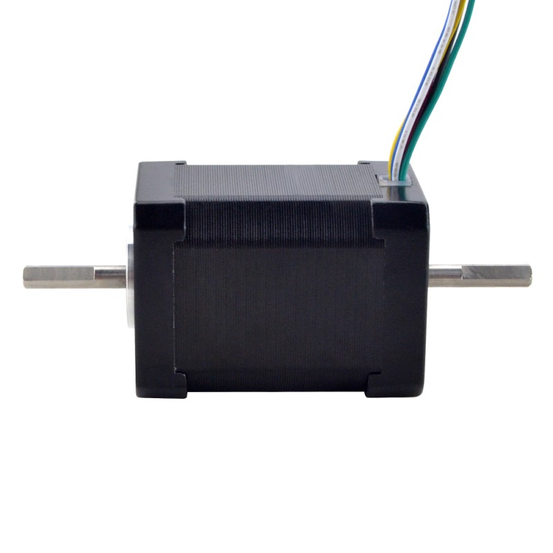 Doble eje Nema 17 bipolar 1,8 grados 65Ncm(92oz.in) 1,2A 42x42x60 mm 6 cables