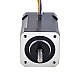 Doble eje Nema 17 bipolar 1,8 grados 65Ncm(92oz.in) 1,2A 42x42x60 mm 6 cables