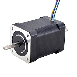 Doble eje Nema 17 bipolar 1,8 grados 65Ncm(92oz.in) 1,2A 42x42x60 mm 6 cables