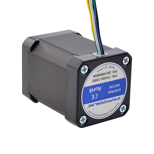 Nema 17 Unipolar 1.8deg 65Ncm(92oz.in) 1.2A 42x42x60mm 6 Hilos Nema 17 Unipolar 1.8deg 65Ncm(92oz.in) 1.2A 42x42x60mm 6 Hilos