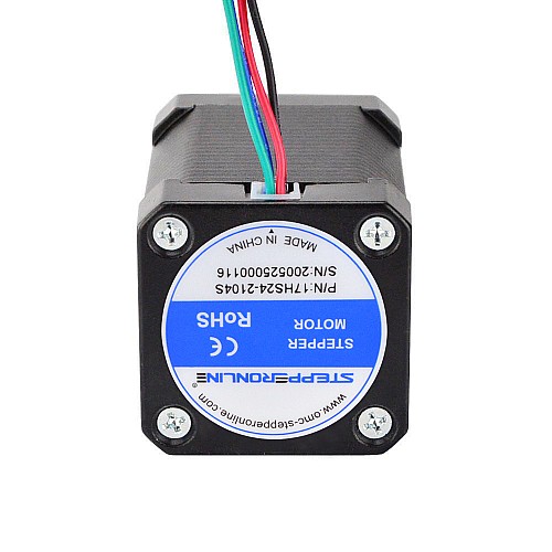 Nema 17 Bipolar 1.8deg 65Ncm(92oz.in) 2.1A 42x42x60mm 4 Hilos Nema 17 Bipolar 1.8deg 65Ncm(92oz.in) 2.1A 42x42x60mm 4 Hilos