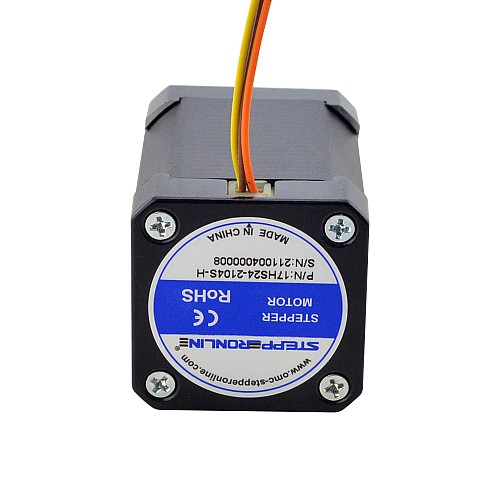 Motor paso a paso de alta temperatura Nema 17 65Ncm(92oz.in) Clase de aislamiento H 180C Motor paso a paso de alta temperatura Nema 17 65Ncm(92oz.in) Clase de aislamiento H 180C